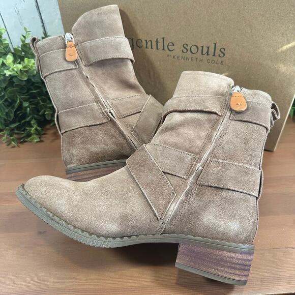 Gentle Souls by Kenneth Cole Women's Best Double Buckle Boots Size 8 - Picture 1 of 9